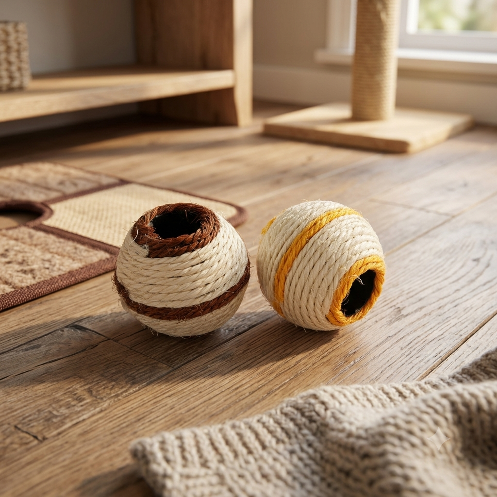 🐾 Balle en Sisal pour Chat – Zolux – Ø 7 cm