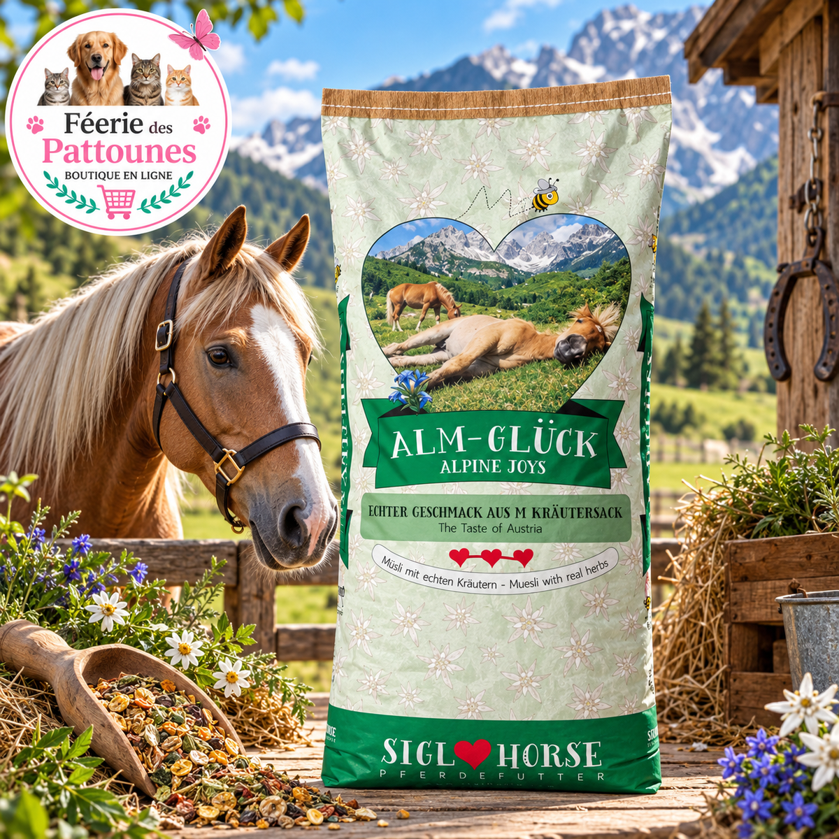 🌿⛰️🐴 Siglhorse – Almglück “Bonheur des Alpes” (20 kg)
