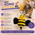 🐝 KONG® Better Buzz Bee – Jouet Abeille Craquante & Herbe à Chat (11 cm)