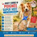 🪢 Jouet Corde Poignée Super Huit – 37 cm