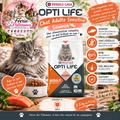 🐱✨ Opti Life – Chat Adulte Sensitive – Saumon – 2.5 kg & 7.5 kg