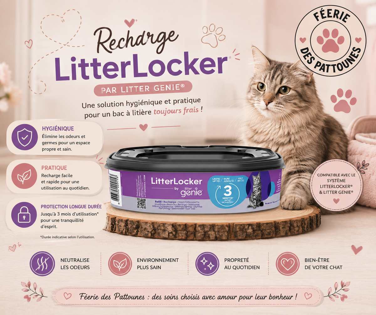 🧼 Recharge LitterLocker par Litter Genie® – Film Multi‑Épaisseurs (6 m)
