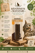 🐾 Bâtonnets Matatabi Beeteez – Jouets Naturels pour Chat (Lot de 10)