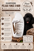 🖤🌰 Shampooing Pelage Foncé à Noir – Dog Génération (250 ml • 1 L • 5 L)