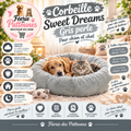🐾✨ Corbeille Sweet Dreams – Gris Perle (3 tailles)