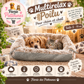 🐾🤍 Multirelax Poilu – Beige – Taille S (70 cm)