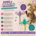 🐉 KONG® Flingaroo Dragonfly – Jouet Libellule Élastique & Herbe à Chat (16 cm)