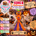 🎃🧡 KONG® Halloween Wubba Ballistic Jack‑O’-Lantern – 36 cm