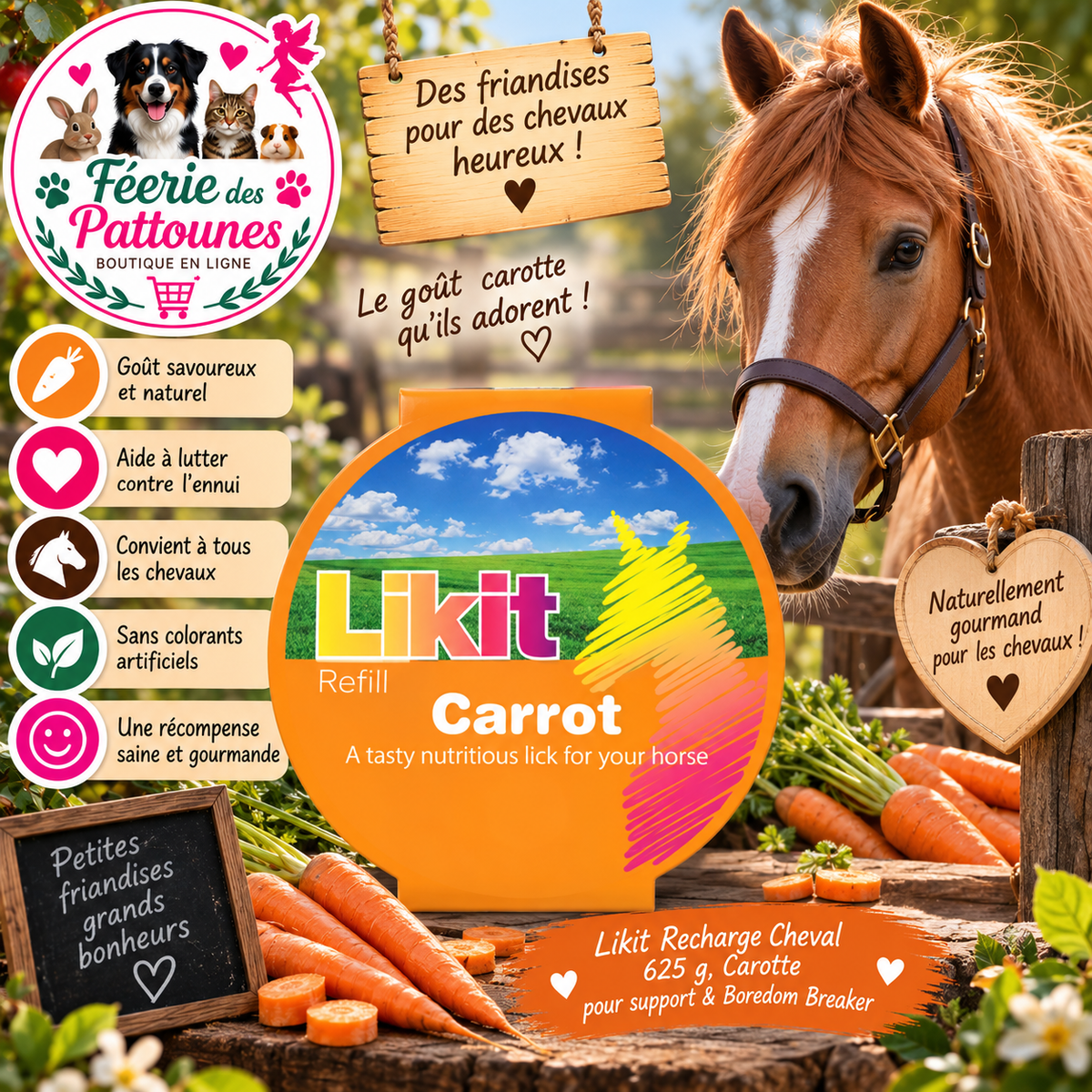 🥕🐴 Likit – Recharge Carotte (625 g)