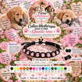 🐶🐱🌸 Collier Lithothérapie – Quartz rose