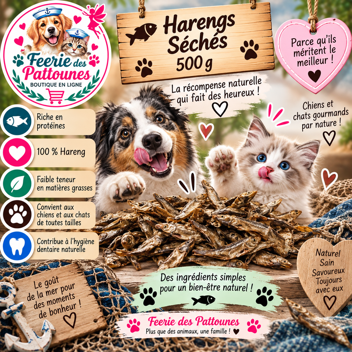 🐟✨ Harengs Séchés – 500 g