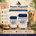 🦷 Poudre PlaqueOff ProDen – Hygiène Dentaire Naturelle Chien & Chat (60 g • 180 g)