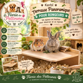 🌄🐹 Kerbl – Terrasse Panoramique pour Rongeurs (30 × 20 cm, Bois)