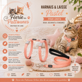 🍊🐾 Harnais & Laisse Pastel – Red Dingo (Chat)