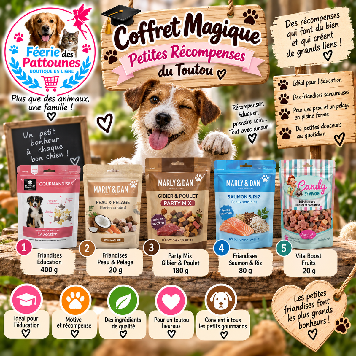 🐶🎁 Coffret Magique – Petites Récompenses du Toutou