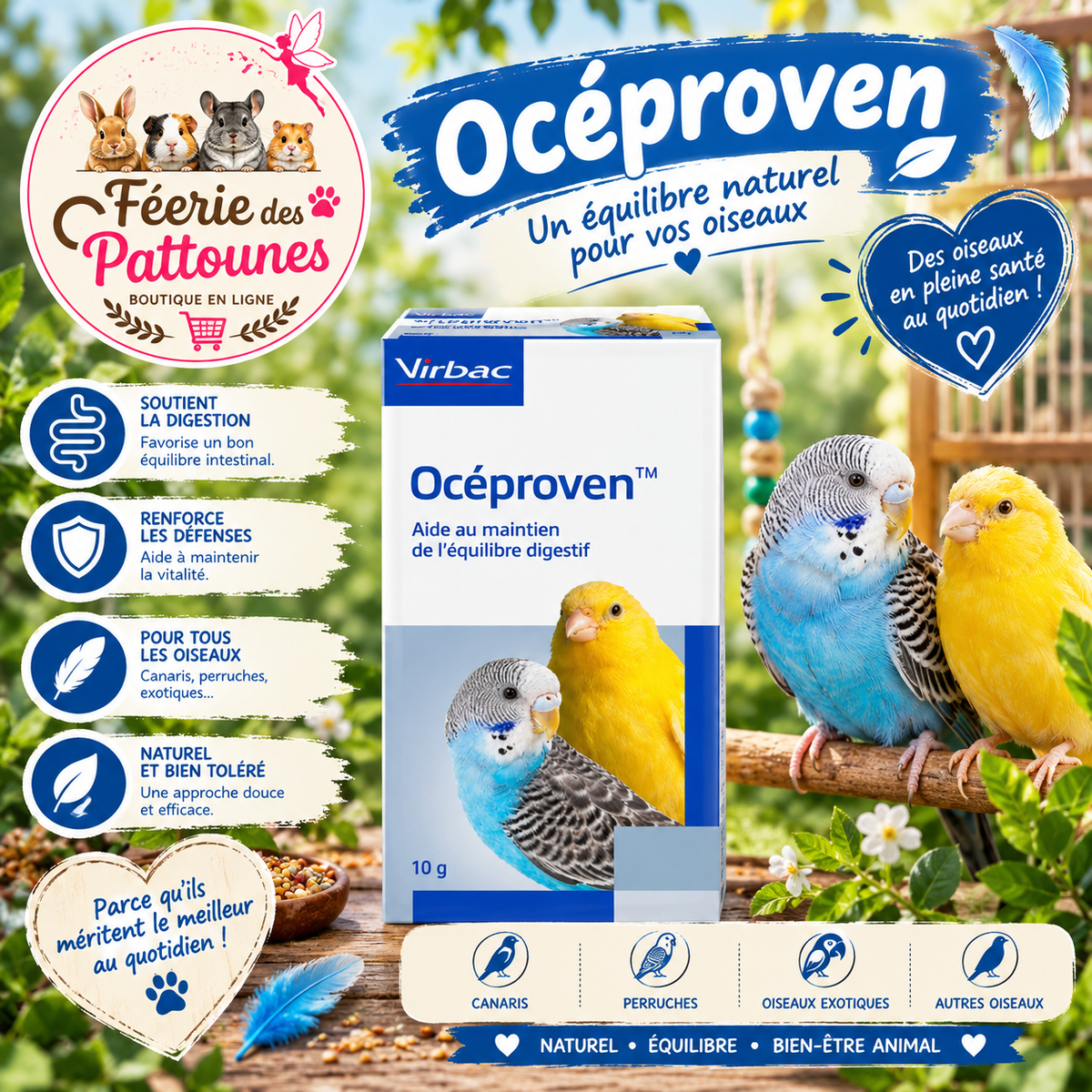 🕊️🌿 Virbac – Oceproven – 10 g
