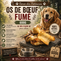 🦴 Os de Bœuf Fumé T‑Rex – Friandise Naturelle pour Chien (600 g)
