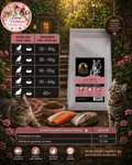 🐱 Croquettes Sans Céréales – Saumon & Poisson Blanc – Chat Stérilisé (1,5 kg & 5 kg)
