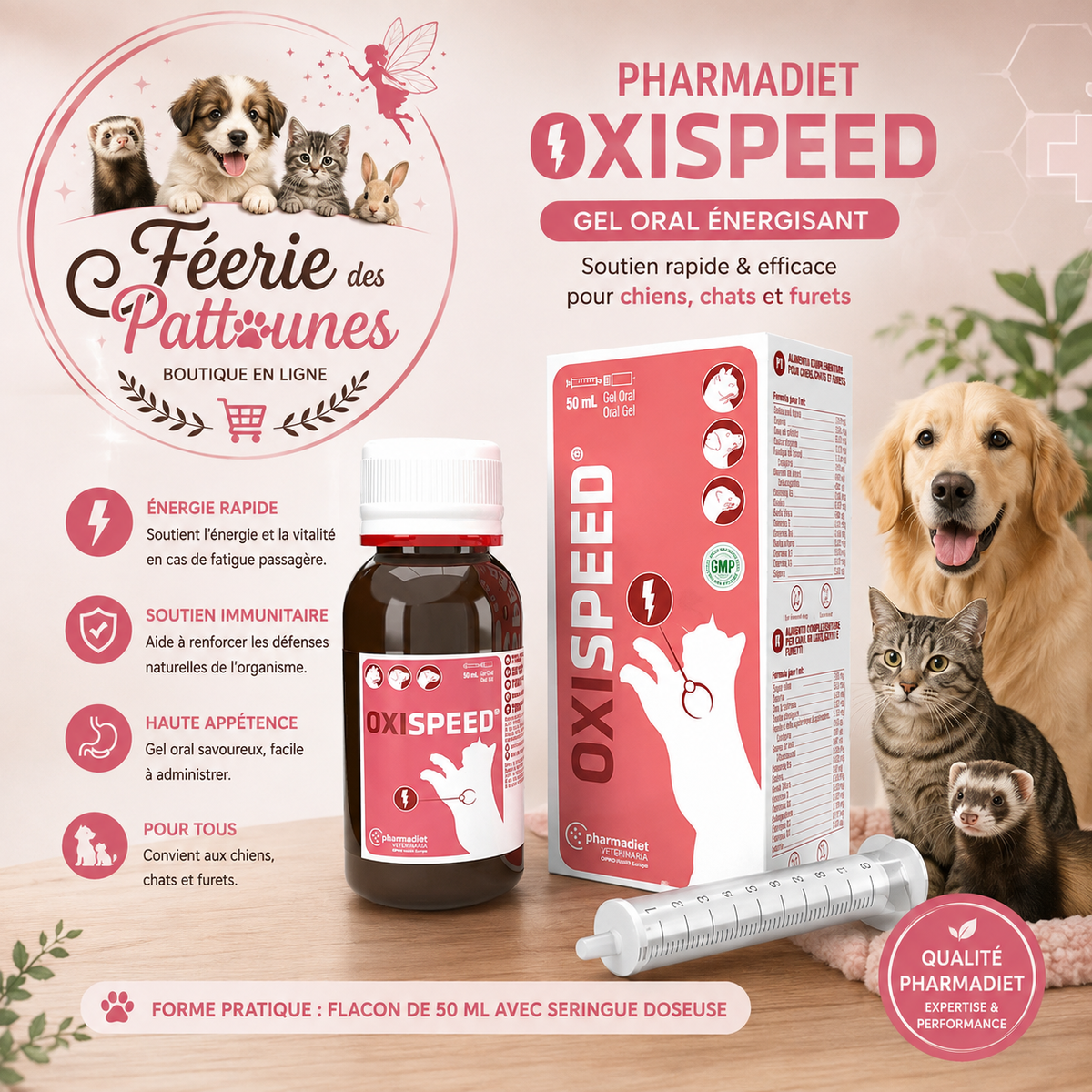 ⚡🐾 Pharmadiet Oxispeed Gel – 50 ml