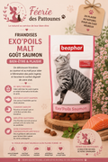 🐟 Friandises Beaphar Exo’Poils – Malt Goût Saumon (35 g)