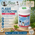 🦷 Plaque Destructor – Hygiène Dentaire Naturelle Chien & Chat (80 g • 160 g)