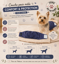 🐾 Couche pour Mâle – Bleu Marine (Lavable & Réutilisable)