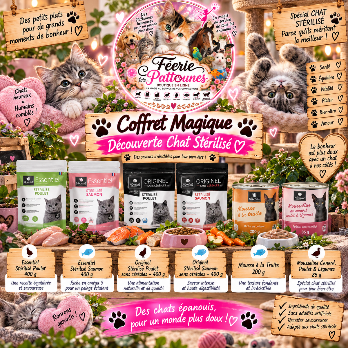 🐱🎁 Coffret Magique – Découverte Chat Stérilisé
