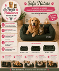 🌿🐾 Sofa Nature – Vert Foncé (3 tailles)