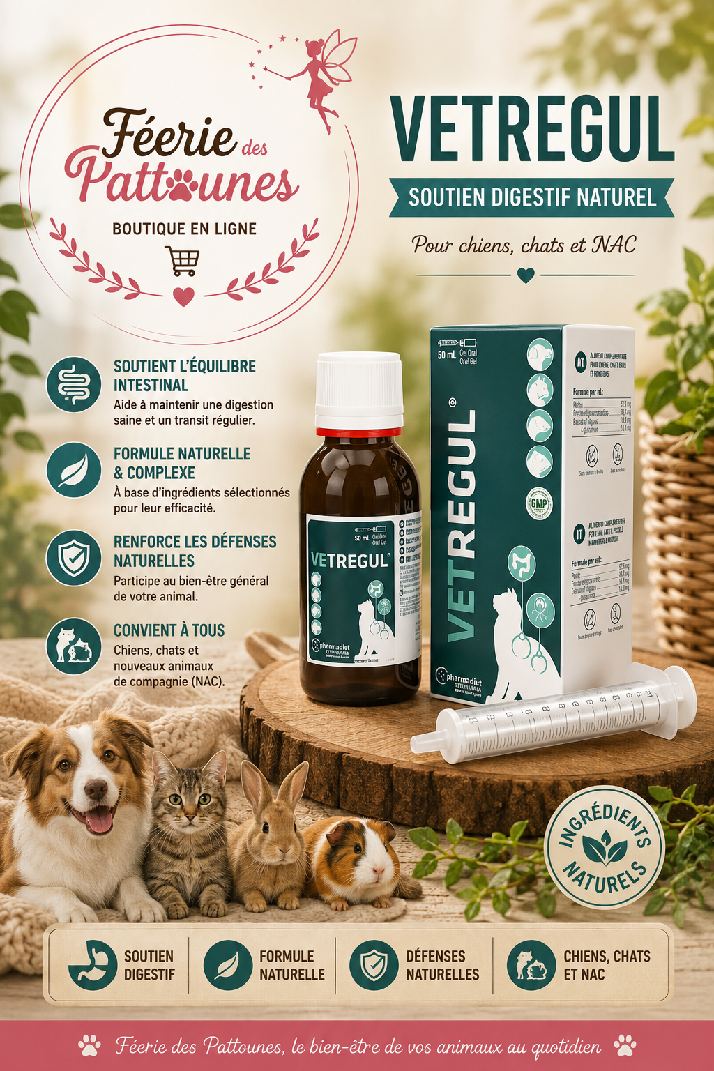 💧🐾 Pharmadiet Vetregul – 50 ml