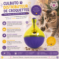 🍽️ Culbuto Distributeur de Croquettes – Jouet & Gestion de Ration (Ø 6 × 8 cm)