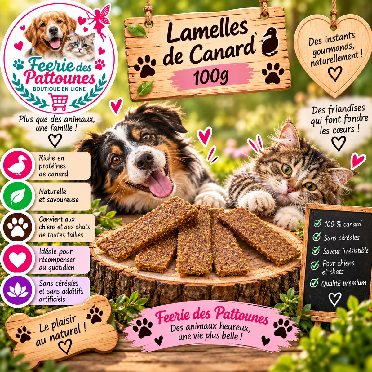 🦆✨ Lamelles de Canard – 100 g