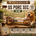 🐖 Os de Porc Sec – Friandise Naturelle pour Chien (20 cm)