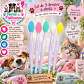 🦷🐾 Lot de 5 Brosses à Dents – Hygiène Buccale pour Chiens
