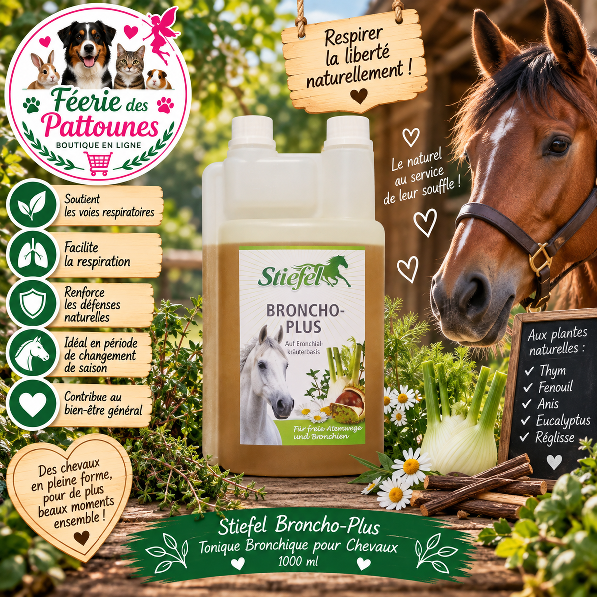 🌬️🐴 Stiefel – Broncho‑Plus Tonique Bronchique (1000 ml)
